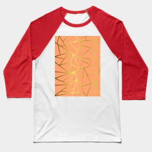 CORAL Design Geometric Pattern Baseball T-Shirt